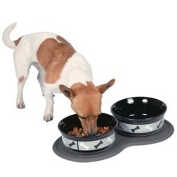 TRIXIE Podkładka pod dwie miski 45 × 25 cm