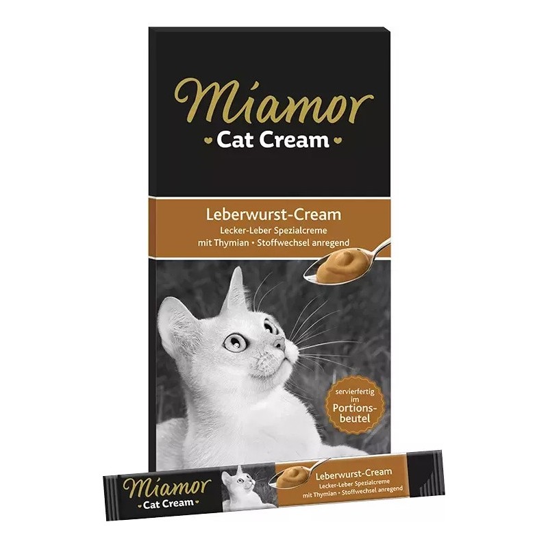 MIAMOR Cat Confect - Leberwurst Cream pasta z wątróbką 6x15g