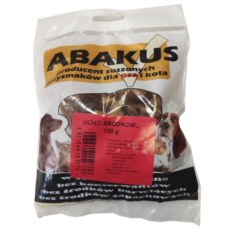 ABAKUS Uszy środkowe 100g