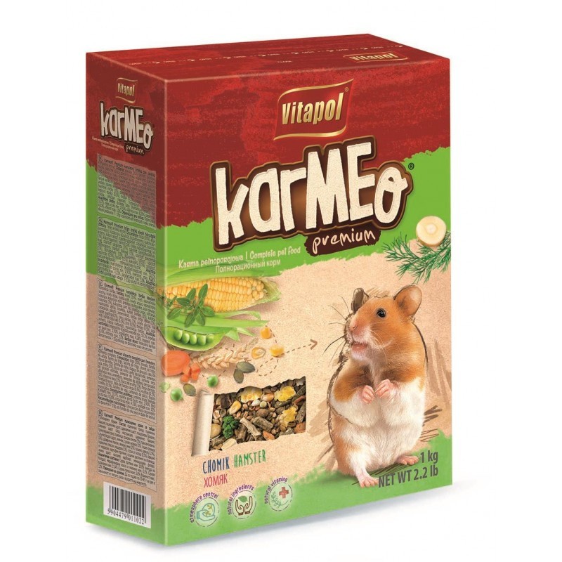 VITAPOL Karmeo Premium - Pokarm dla chomika (kartonik) 1 kg