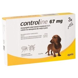 CONTROLINE Spot On S do 10kg (3x 67mg)
