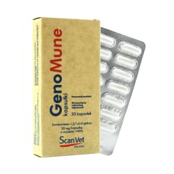 SCANVET Genomune - odporność psa i kota 20mg 30 kaps.