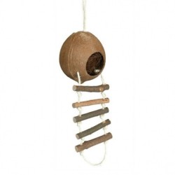 TRIXIE Domek z kokosa z drabinką Podwójny