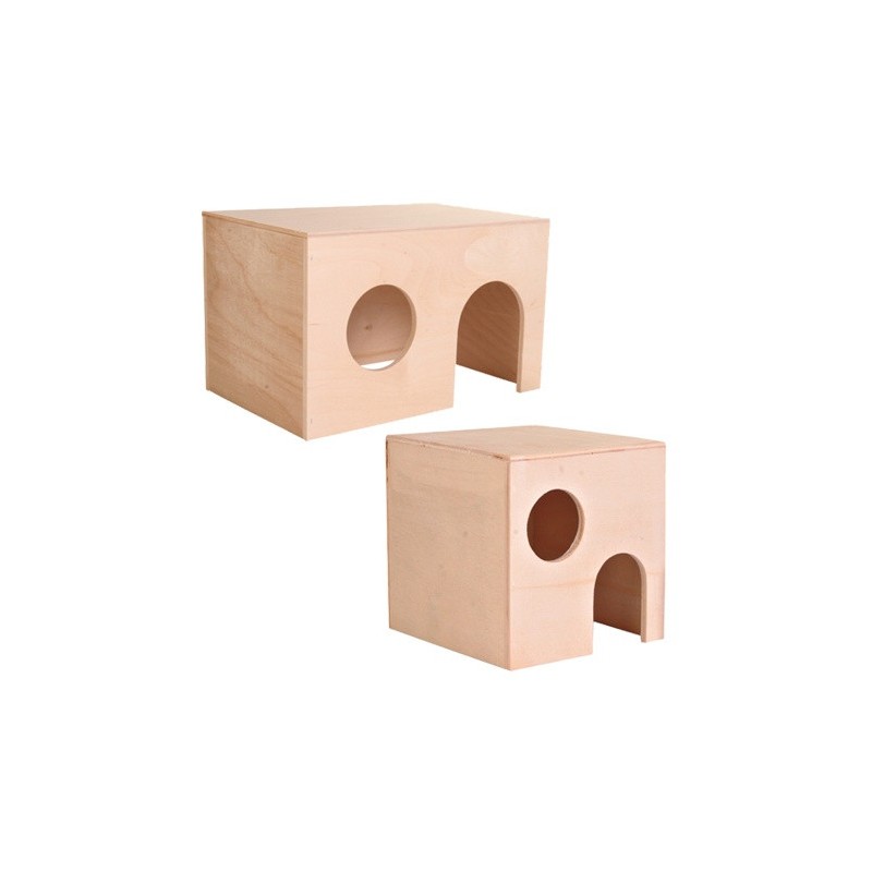 TRIXIE Drewniany domek z platformą na dachu dla świnki morskiej - duży