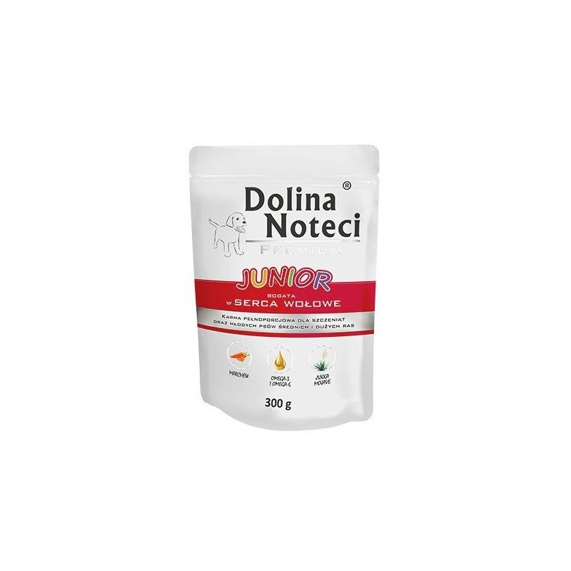 DOLINA NOTECI Premium Junior - Serca wołowe (Saszetka) 300g
