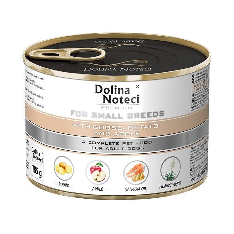 DOLINA NOTECI Premium Małe Rasy - Gęś z ziemniakami i jabłkiem 12x 185g