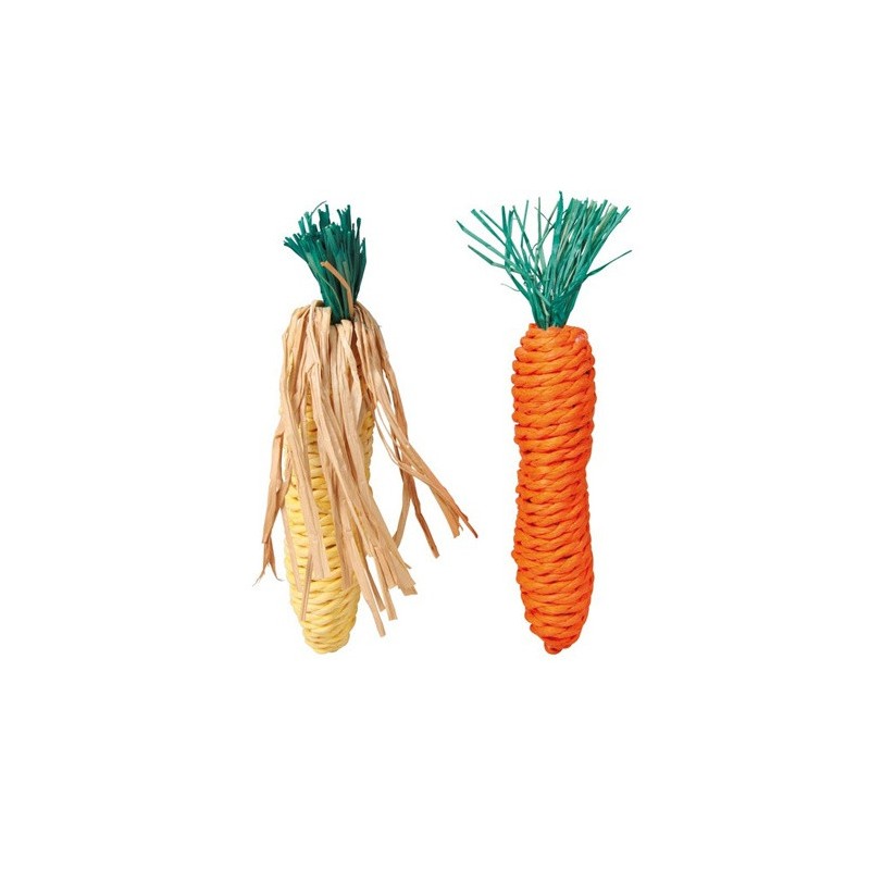 TRIXIE Zabawka - słomiane warzywa 2 szt.