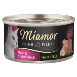 MIAMOR Feine Filets Naturelle w sosie własnym - tuńczyk i krab 80g