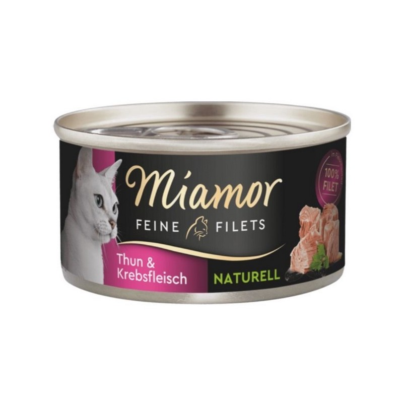 MIAMOR Feine Filets Naturelle w sosie własnym - tuńczyk i krab 12x 80g