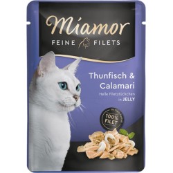 MIAMOR Feine Filets w galaretce saszetka - tuńczyk z kalmarami 12x 100g