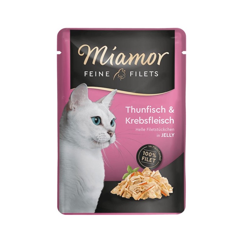 MIAMOR Feine Filets w galaretce saszetka - tuńczyk z mięsem z kraba 12x 100g