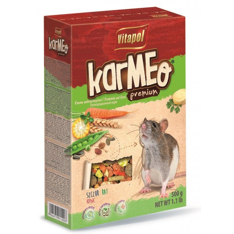 VITAPOL Karmeo Premium - Pokarm dla szczura 500g (kartonik)