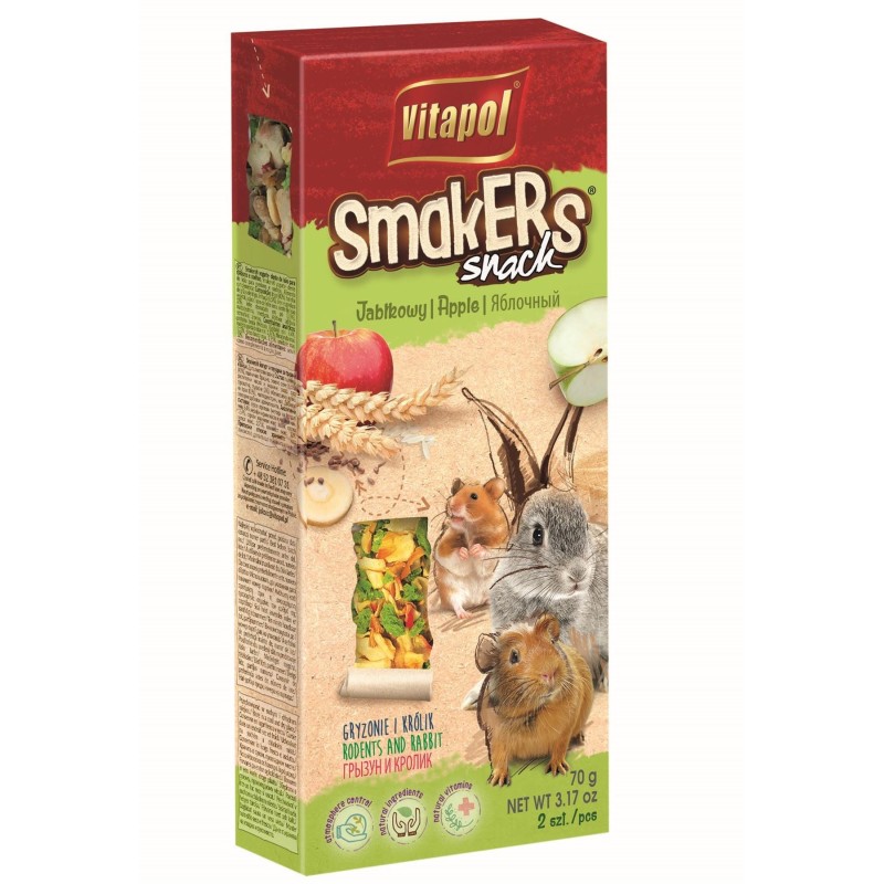 VITAPOL Smakers dla gryzoni i królików - jabłkowy 2 szt.