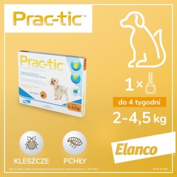 ELANCO Prac-Tic 2 - 4,5kg (3 pipety)
