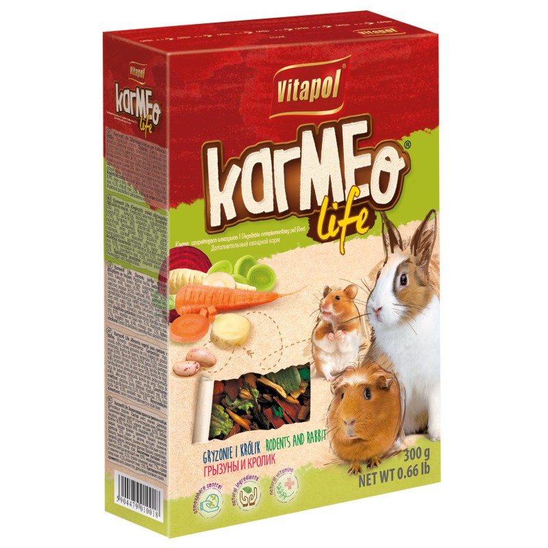VITAPOL Karmeo Life karma warzywna dla gryzoni i królika 300 g