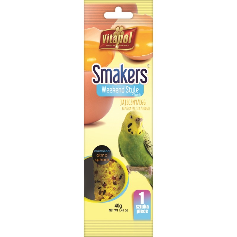 VITAPOL Smakers dla papugi falistej Weekend Style - jajeczny 40g (1 szt.)
