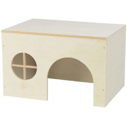 TRIXIE Drewniany domek z platformą na dachu dla świnki morskiej - duży