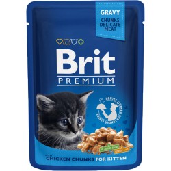 BRIT PREMIUM CAT Kitten Kurczak (saszetka) 100g