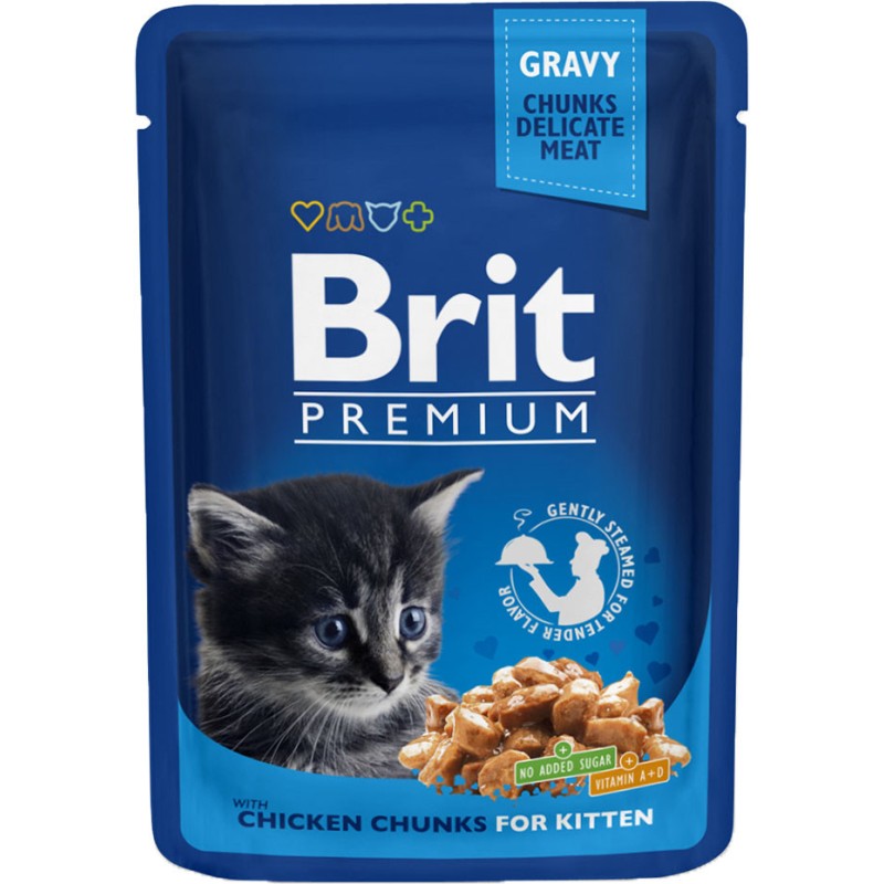 BRIT PREMIUM CAT Kitten Kurczak (saszetka) 12x 100g