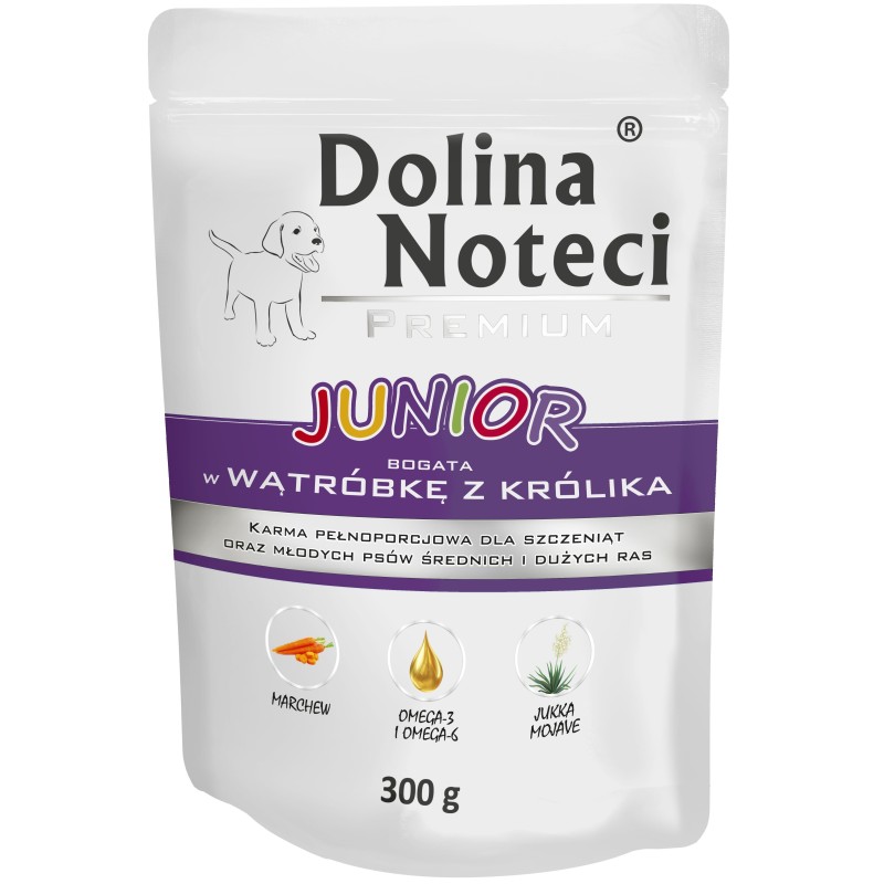 DOLINA NOTECI Premium Junior - Wątróbka z królika (Saszetka) 300g