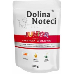 DOLINA NOTECI Premium Junior - Serca wołowe (Saszetka) 300g