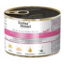 DOLINA NOTECI Premium Małe Rasy Junior - serca indyka, wątróbka z gęsi 12x 185g