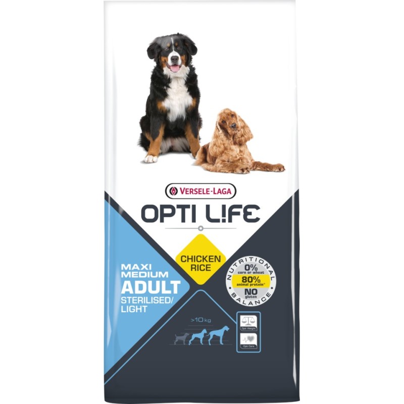 VERSELE-LAGA Opti Life Adult Light Medium & Maxi 12,5kg