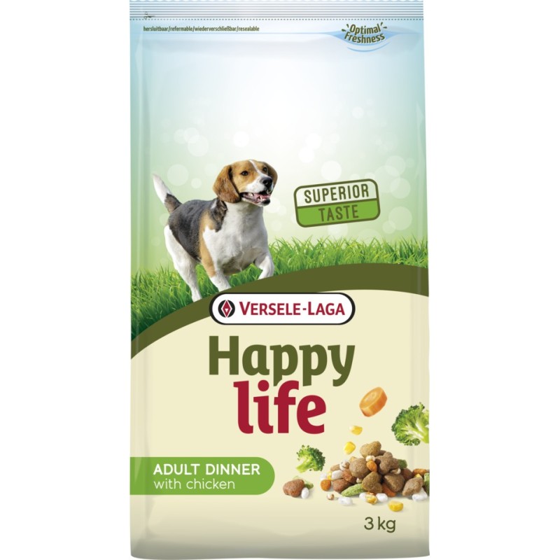 VERSELE-LAGA Happy Life Adult Chicken Dinner 3 kg