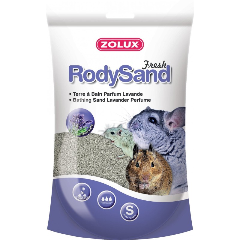ZOLUX Piasek do kąpieli Rody Sand - lawendowy 2l