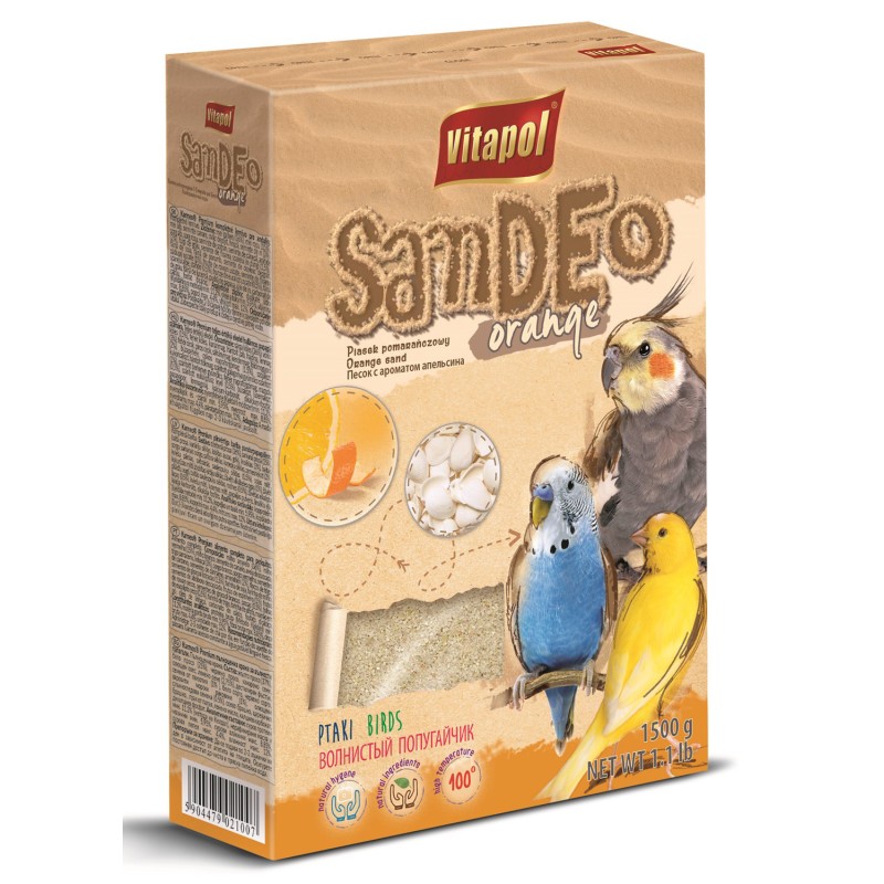 VITAPOL Piasek dla ptaków - pomarańczowy 1,5kg