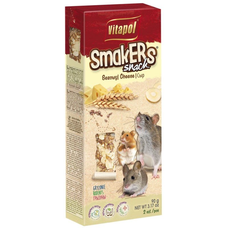 VITAPOL Smakers dla gryzoni - serowy 2 szt.