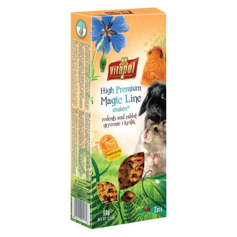 VITAPOL Smakers Magic Line dla gryzoni i królika - mandarynkowy 2 szt.