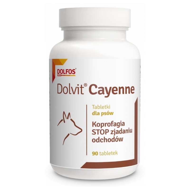 DOLFOS Cayenne - zapobiega zjadaniu odchodów 90 tabletek