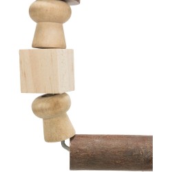 TRIXIE Huśtawka z koralikami na sznurku dla ptaków Mała