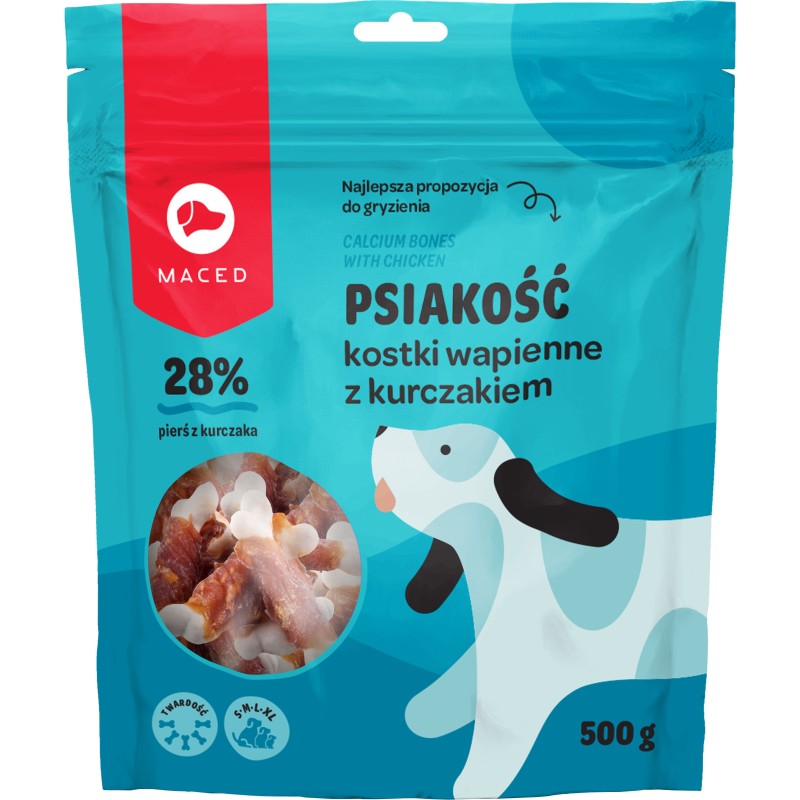 MACED Kostki z wapniem i mięsem kurczaka 500g