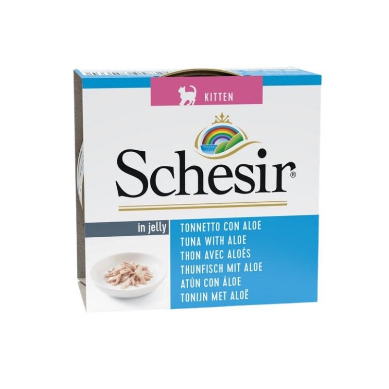 SCHESIR Kitten Tuńczyk z aloesem (puszka) 6x 85g