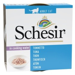 SCHESIR Cat Tuńczyk w bulionie (sosie własnym) (puszka) 6x 85g