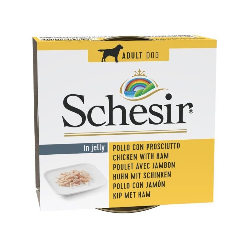 SCHESIR Filety z kurczaka z szynką w galaretce (puszka) 6x 150g