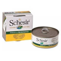 SCHESIR Filety z kurczaka z szynką w galaretce (puszka) 12x 150g