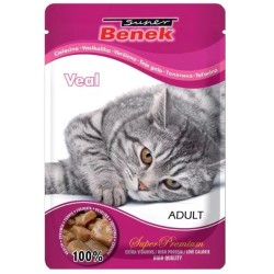 SUPER BENEK Cat Cielęcina w sosie - saszetka 100g