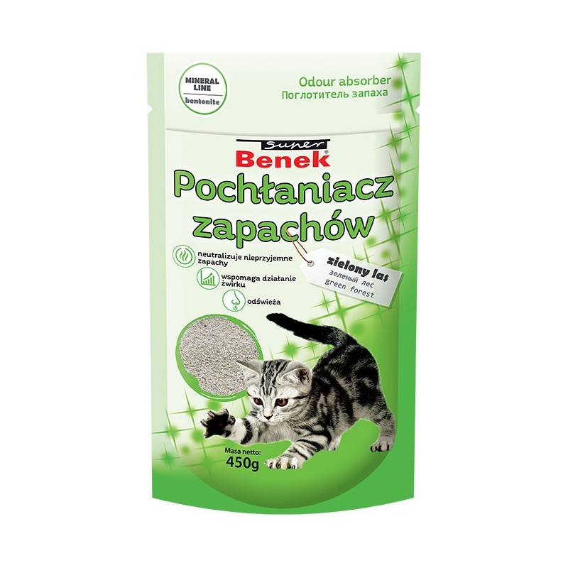 SUPER BENEK Pochłaniacz zapachów - Zielony las 450g