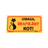 DINGO Tabliczki ostrzegawcze z PCV Uwaga kot