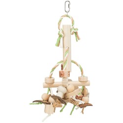 TRIXIE Drewniane koraliki na sznurku dla ptaków 31cm