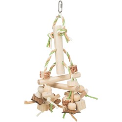 TRIXIE Drewniane koraliki na sznurku dla ptaków 31cm