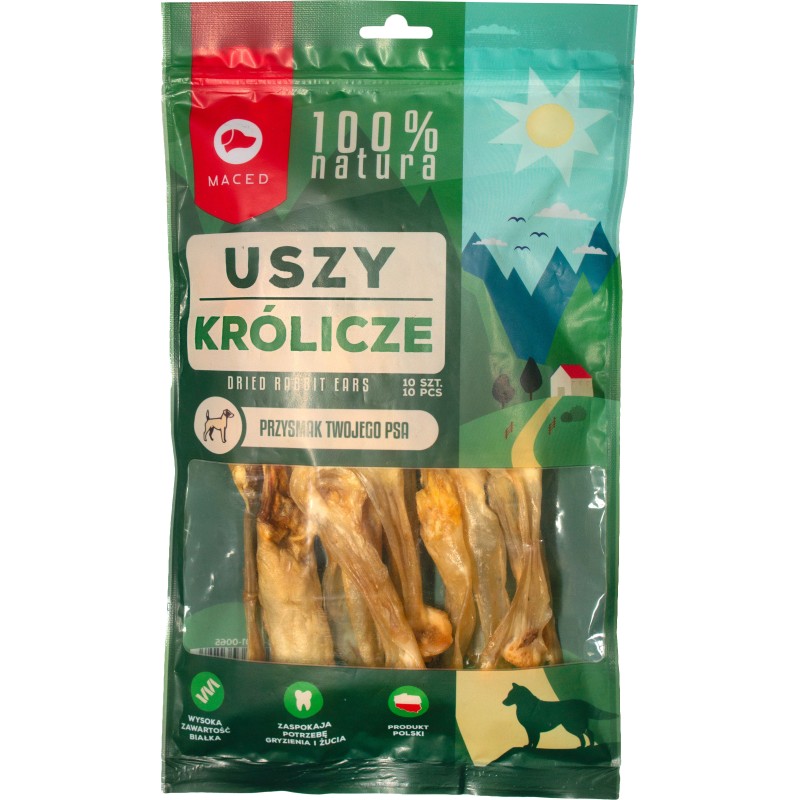 MACED 100% Natura Ucho Królicze 10 szt