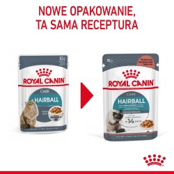ROYAL CANIN  Hairball Care w sosie karma mokra w sosie dla kotów dorosłych, eliminacja kul włosowych 85g