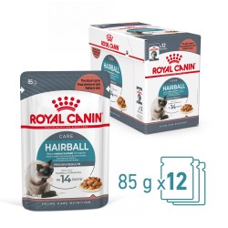 ROYAL CANIN  Hairball Care w sosie karma mokra w sosie dla kotów dorosłych, eliminacja kul włosowych 48x 85g