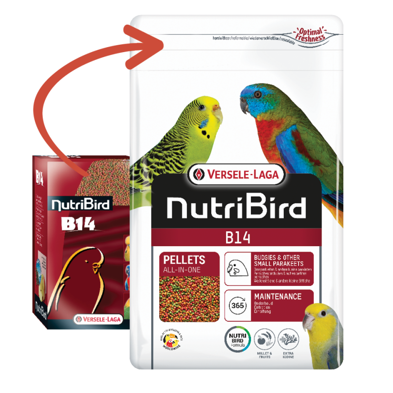 VERSELE-LAGA NutriBird B14 - granulat dla papużek falistych 800g