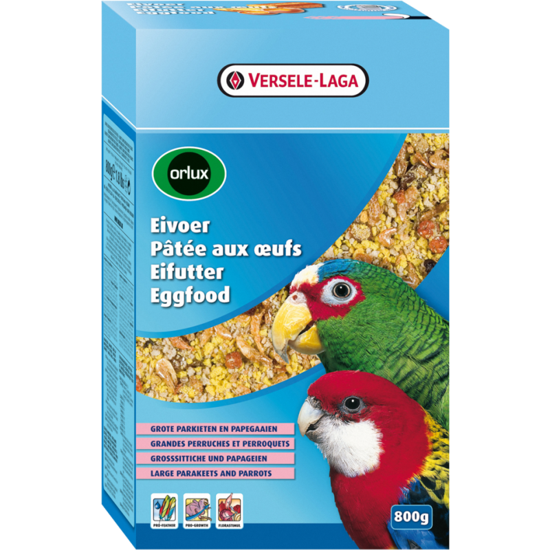 VERSELE-LAGA Orlux Eggfood Dry Big Parakeets and Parrots - dla średnich i dużych papug 800g