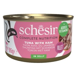 SCHESIR CAT Tuna fillet with ham in jelly (puszka) 6x 85g